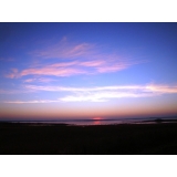 野付半島の夕日　11月